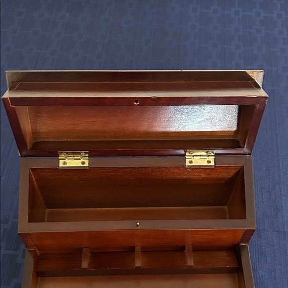 Vintage Bombay Company Wood Jewelry/Trinket Box 10 x 5.5 in - Picture 3 of 7